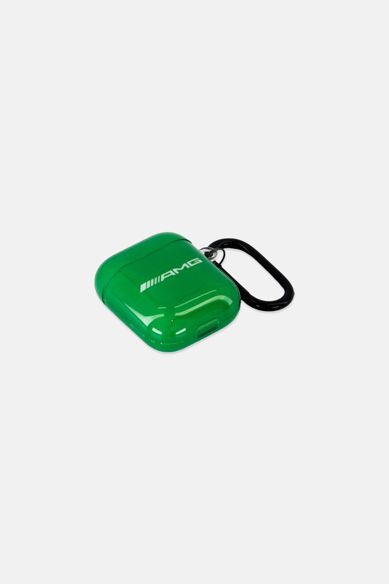 AMG Brand Logo AMG Airpods Protective Hard Case Cover, Green - Image 4